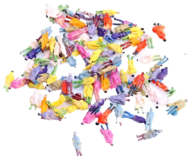 N Model People Passengers Scale Painted Figures